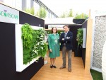 Junto a Heather, de Scotscape, en el stand de slimgrenwall en Chelsea FLower Show