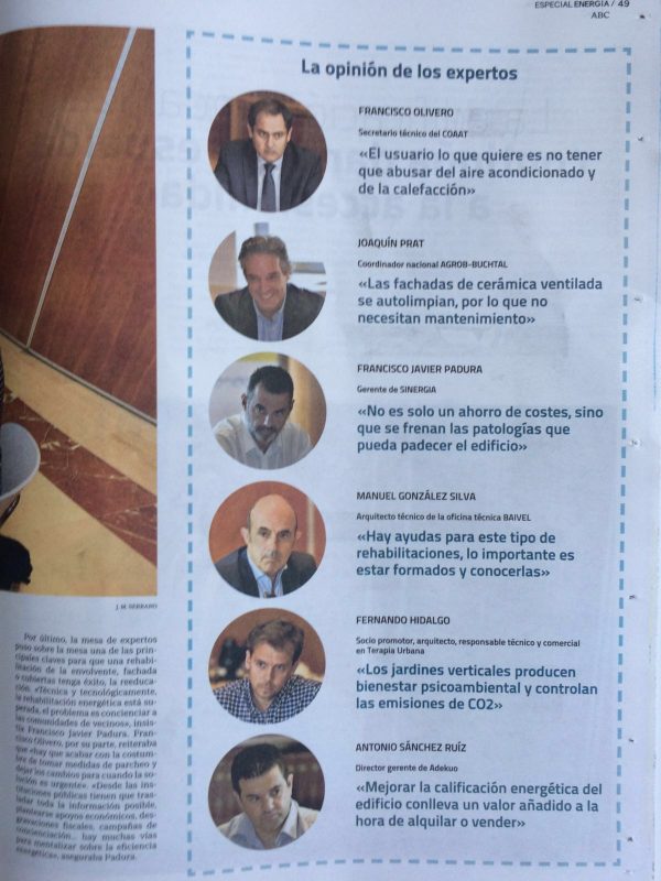 Mesa de expertos sobre Rehabilitación de la envolvente, fachada y cubiertas, EFISUR Mesa de expertos sobre Rehabilitación de la envolvente, fachada y cubiertas, EFISUR