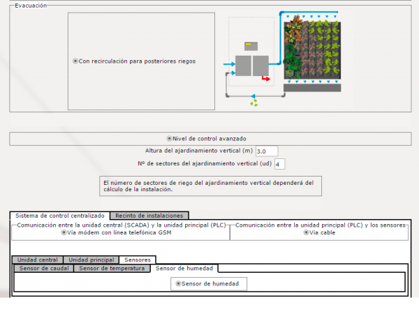 Automatización de riego de jardín vertical Fytotextile en cype.