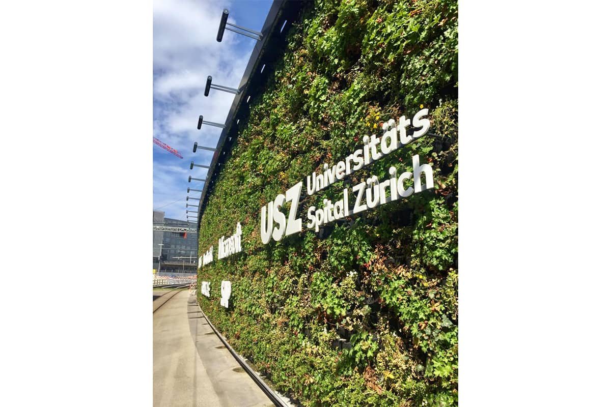 jardin vertical aeropuerto zurich