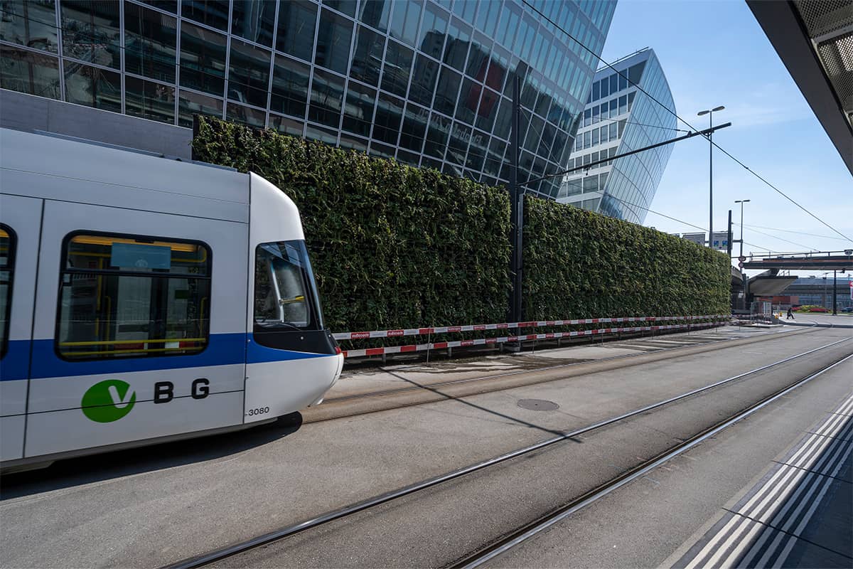 muro vegetal aeropuerto zurich