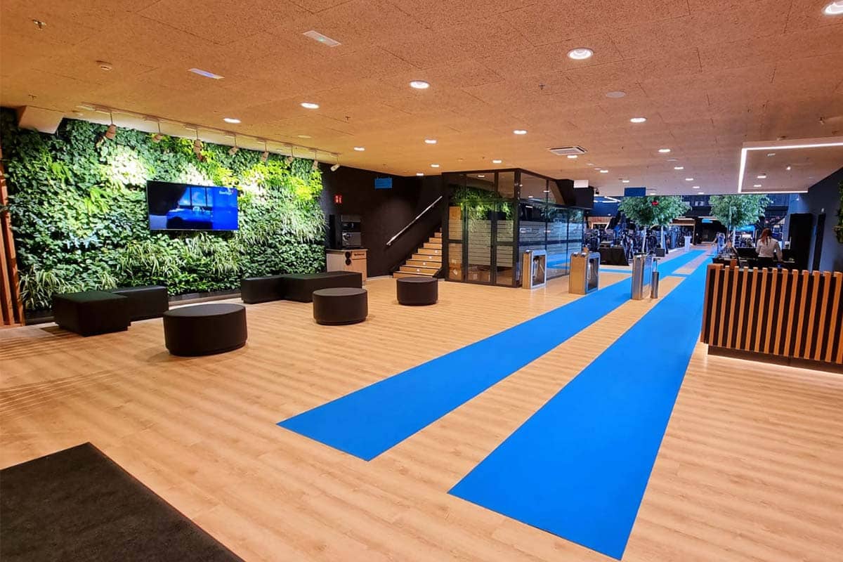 jardin vertical gimnasio be up