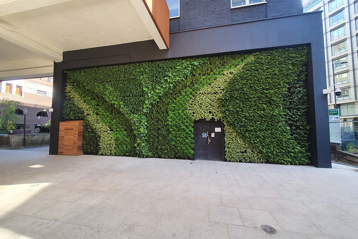 jardin vertical metro londres