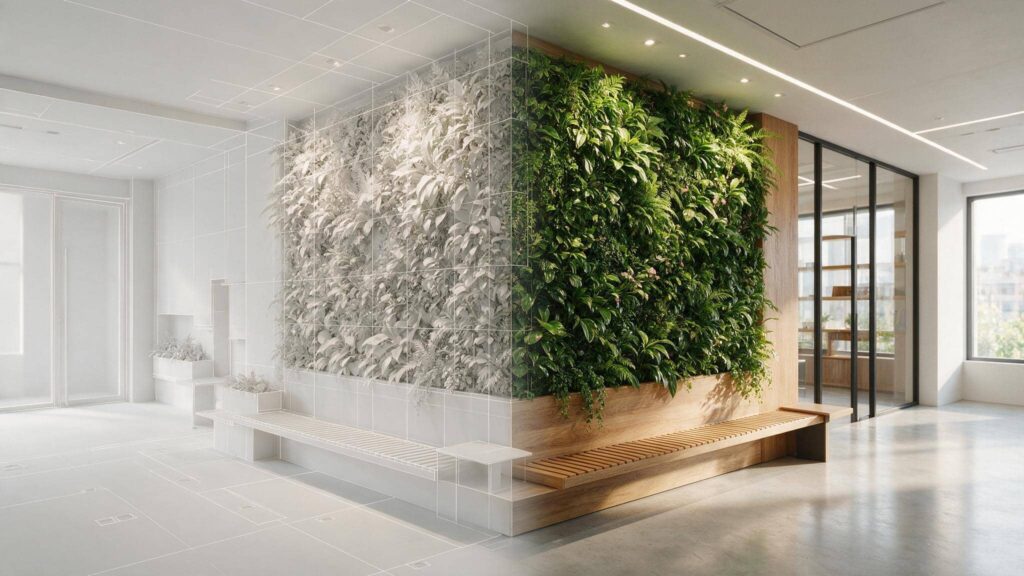 Modelar con Sketch Up un Jardín Vertical