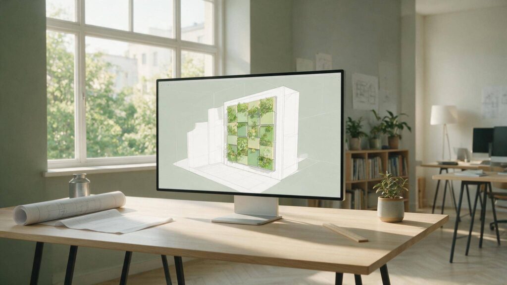 Construir con Sketch Up un Jardín Vertical