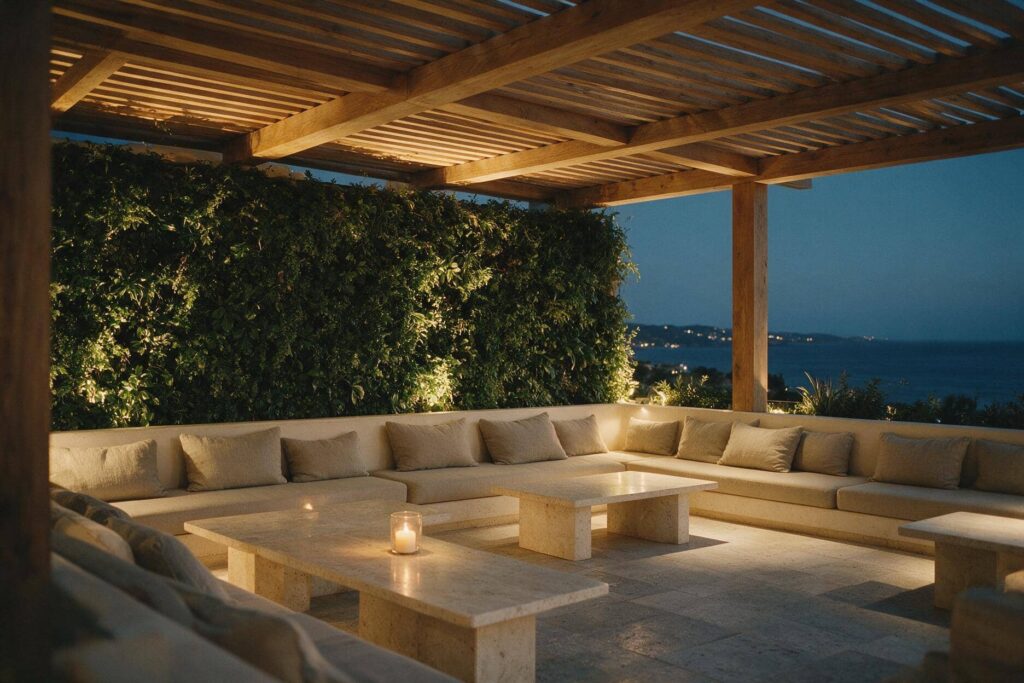 Jardines vertical en hoteles y restaurantes