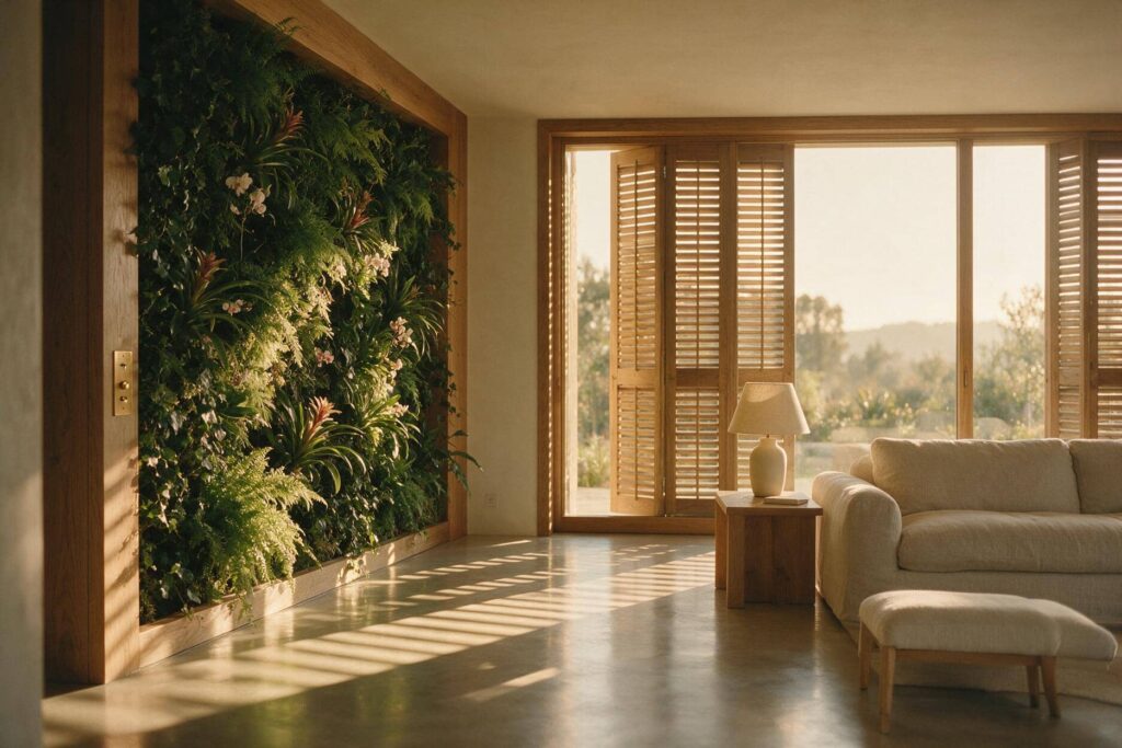 Mantenimiento en segunda residencia de un jardín vertical